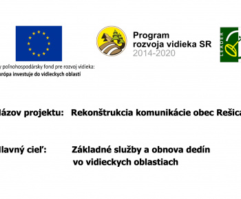 Aktuality / Rekonštrukcia komunikácie obec Rešica - foto
