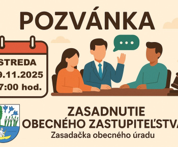 Aktuality / POZVÁNKA na zasadnutie obecného zastupiteľstva obce Rešica - foto