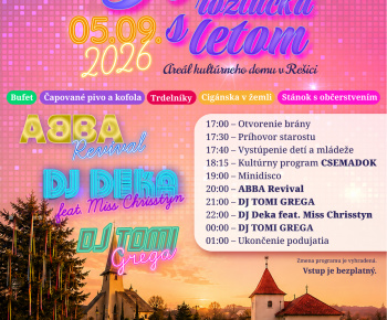 Aktuality / PREZENTÁCIA TRADIČNEJ ĽUDOVEJ A MENŠINOVEJ KULTÚRY, REŠICKÁ RETRO ROZLÚČKA S LETOM 2026 - foto