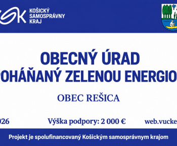 Aktuality / OBECNÝ ÚRAD POHÁŇANÝ ZELENOU ENERGIOU - foto