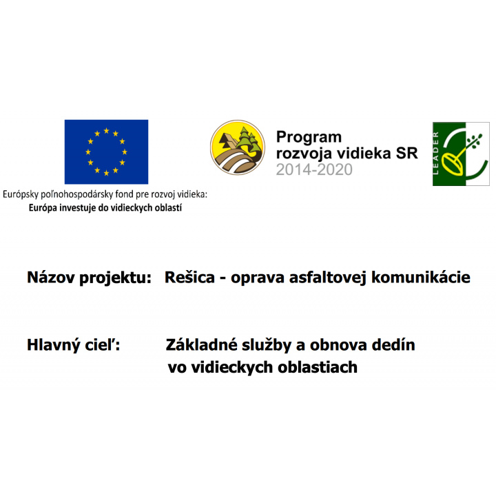 Rešica - oprava asfaltovej komunikácie